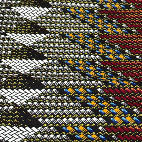 Multicolored woven pattern fabric