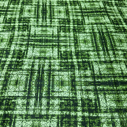 Textured green fabric pattern