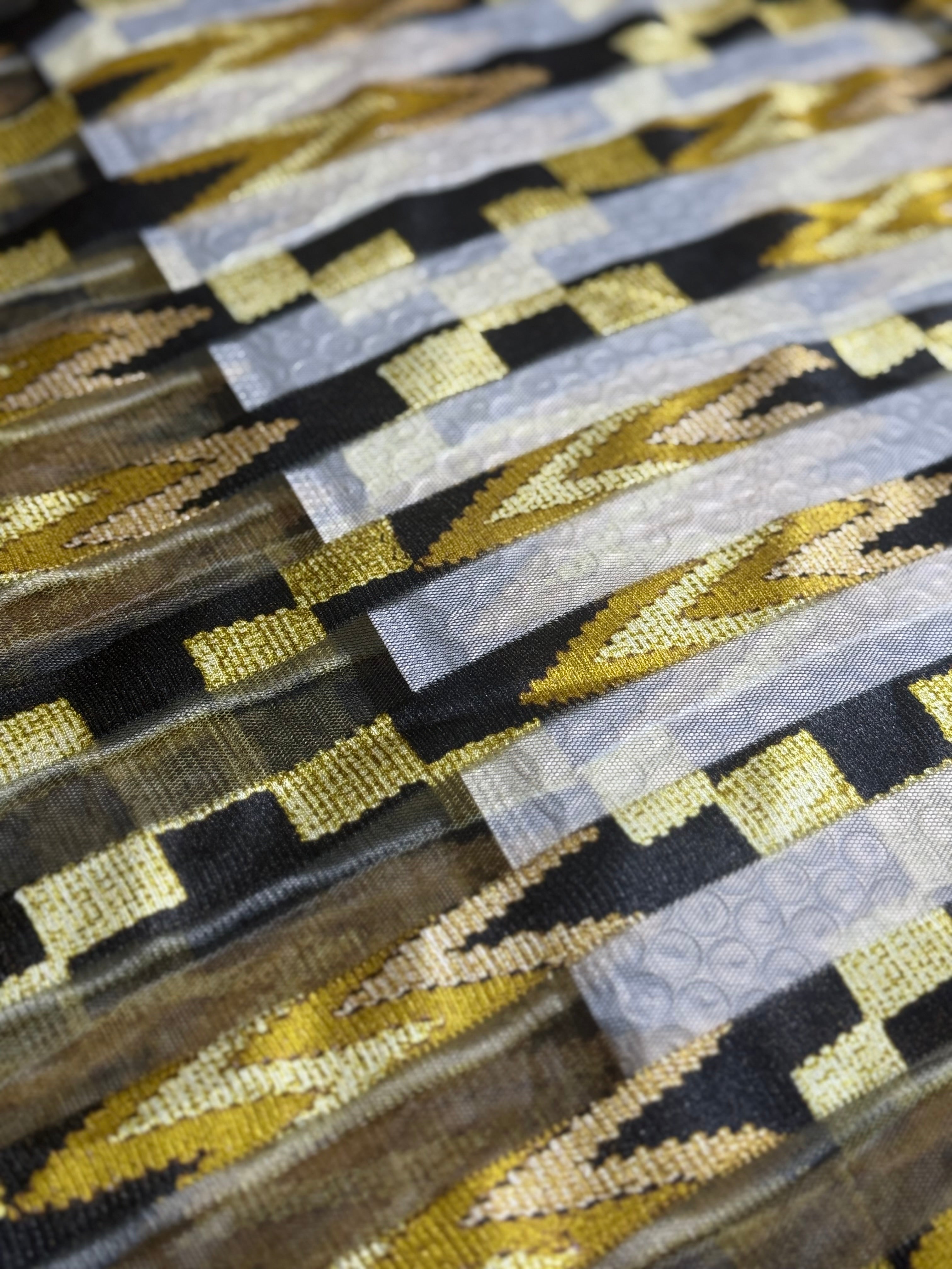 Printed Baoule Crepe Mousseline - 4 Yards