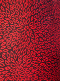 Fortune Red & Black Ankara Fabric | High Quality Cotton Print sold by the yard