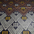 Close-up of patterned fabric with geometric design