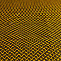 Close-up of a textured yellow and black pattern