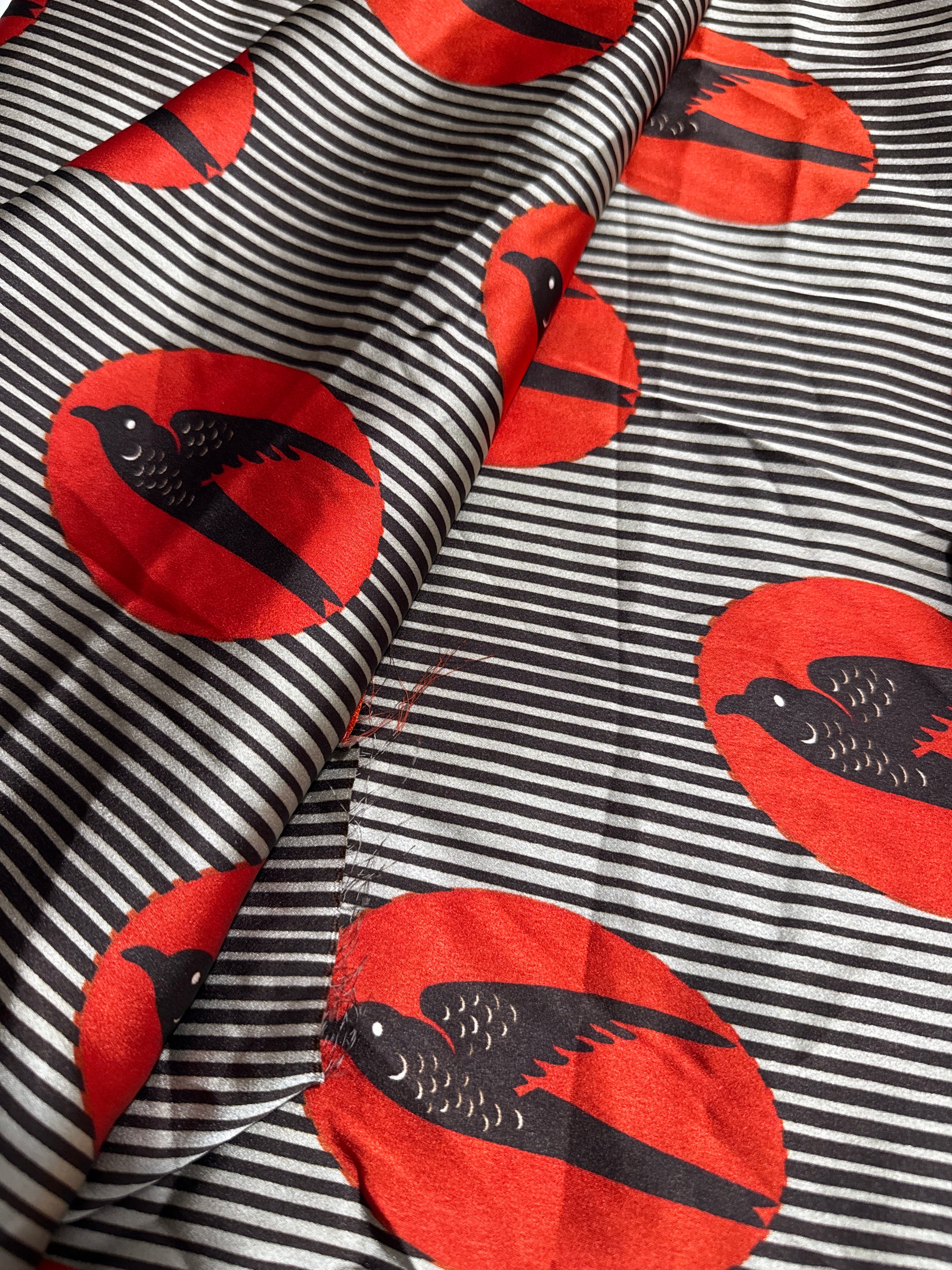 Premium Printed Silk & Chiffon Fabrics Set