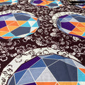Geometric pattern with abstract shapes and textures
