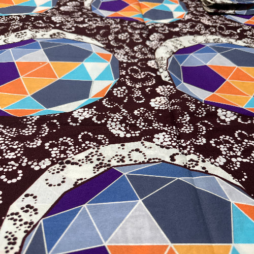 Geometric pattern with abstract shapes and textures
