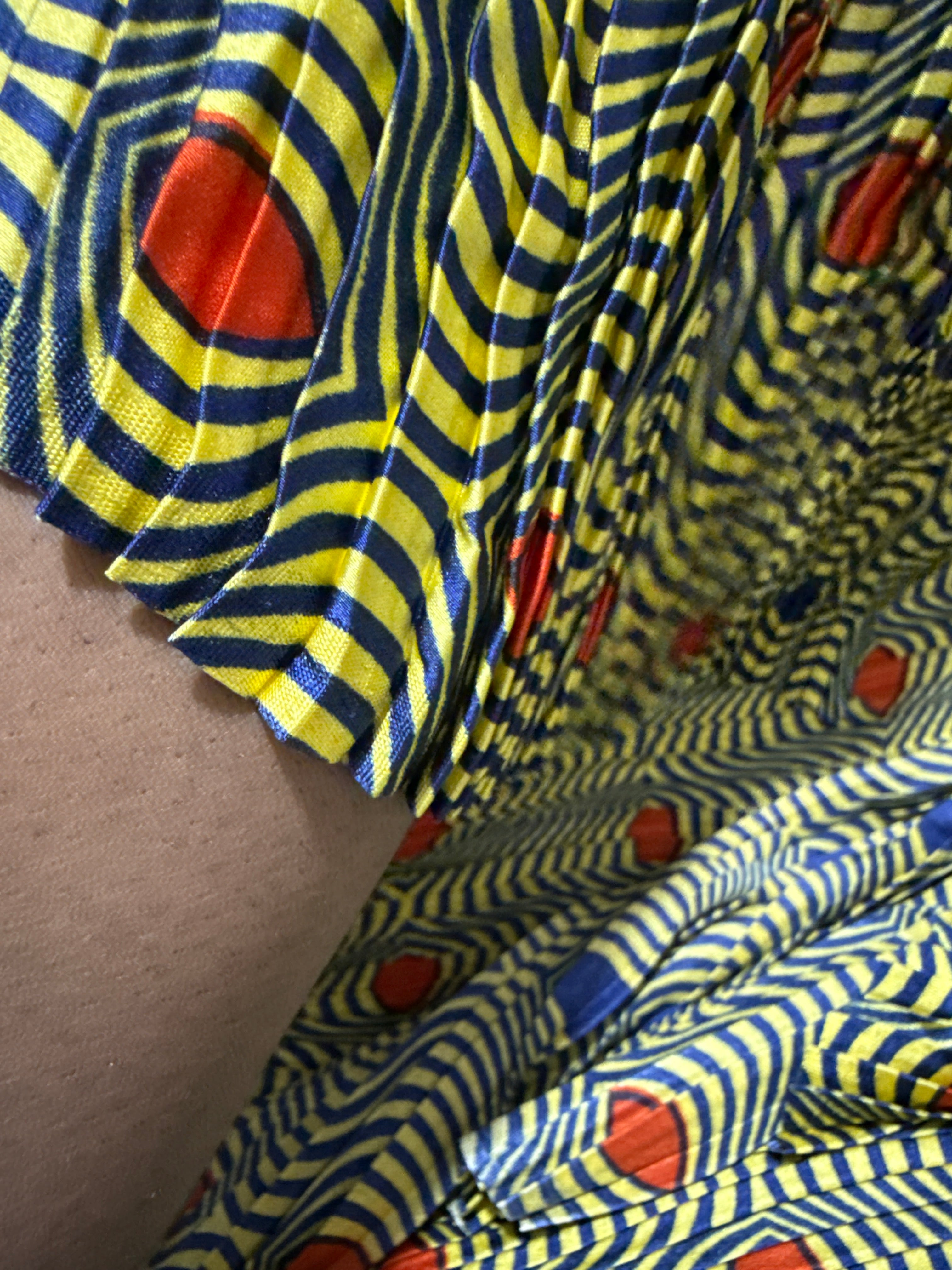 Pleated Premium Printed Silk & Chiffon Fabrics Set