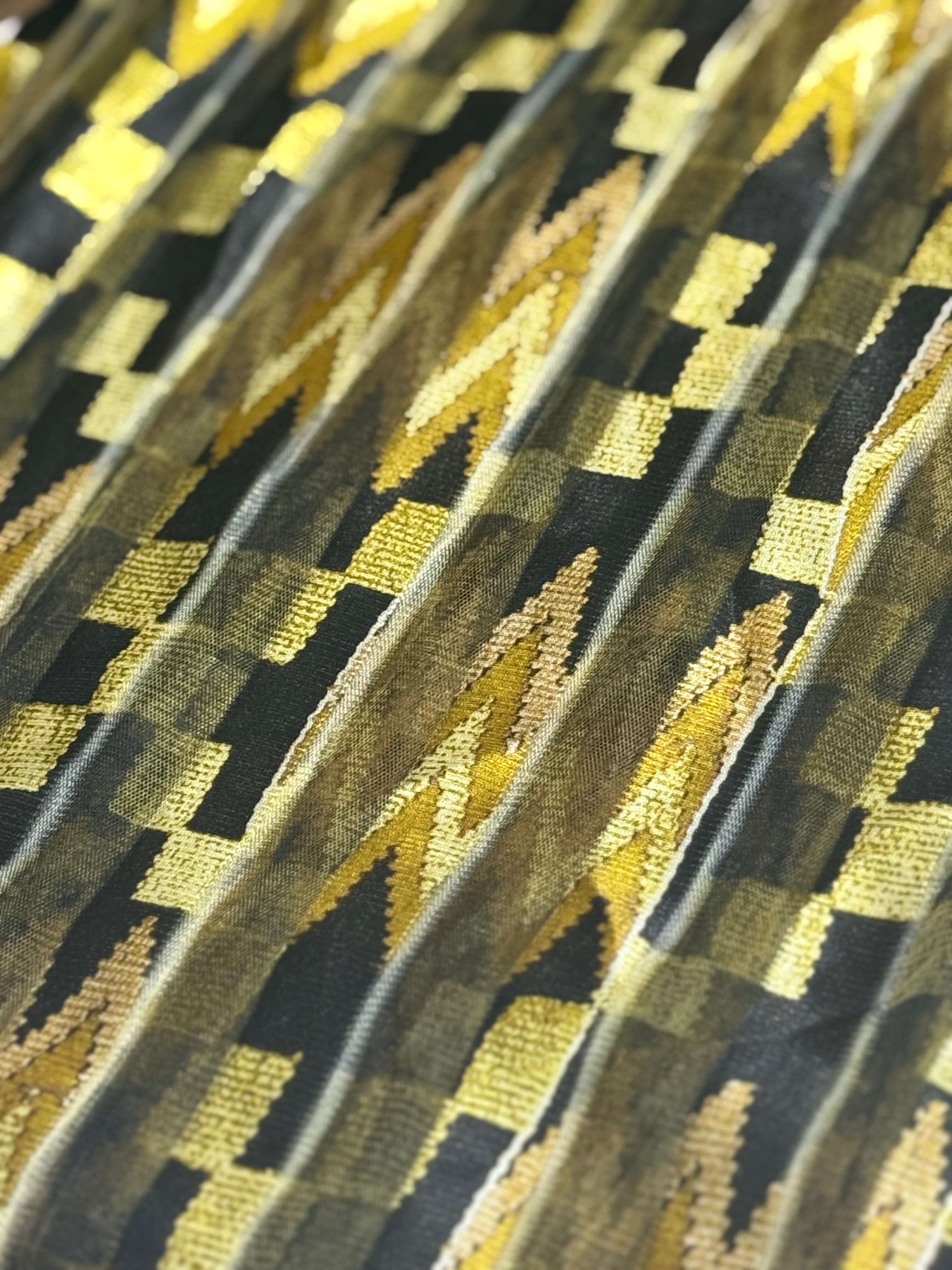 Printed Baoule Crepe Mousseline - 4 Yards