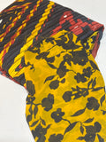 Firabella Pleated Premium Printed Silk & Chiffon Fabrics Combo
