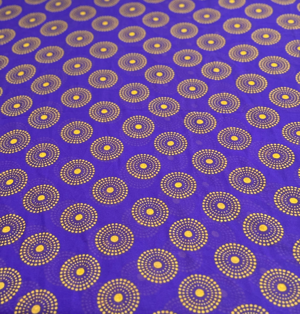 Firabella Pleated Premium Printed Silk & Chiffon Fabrics Combo