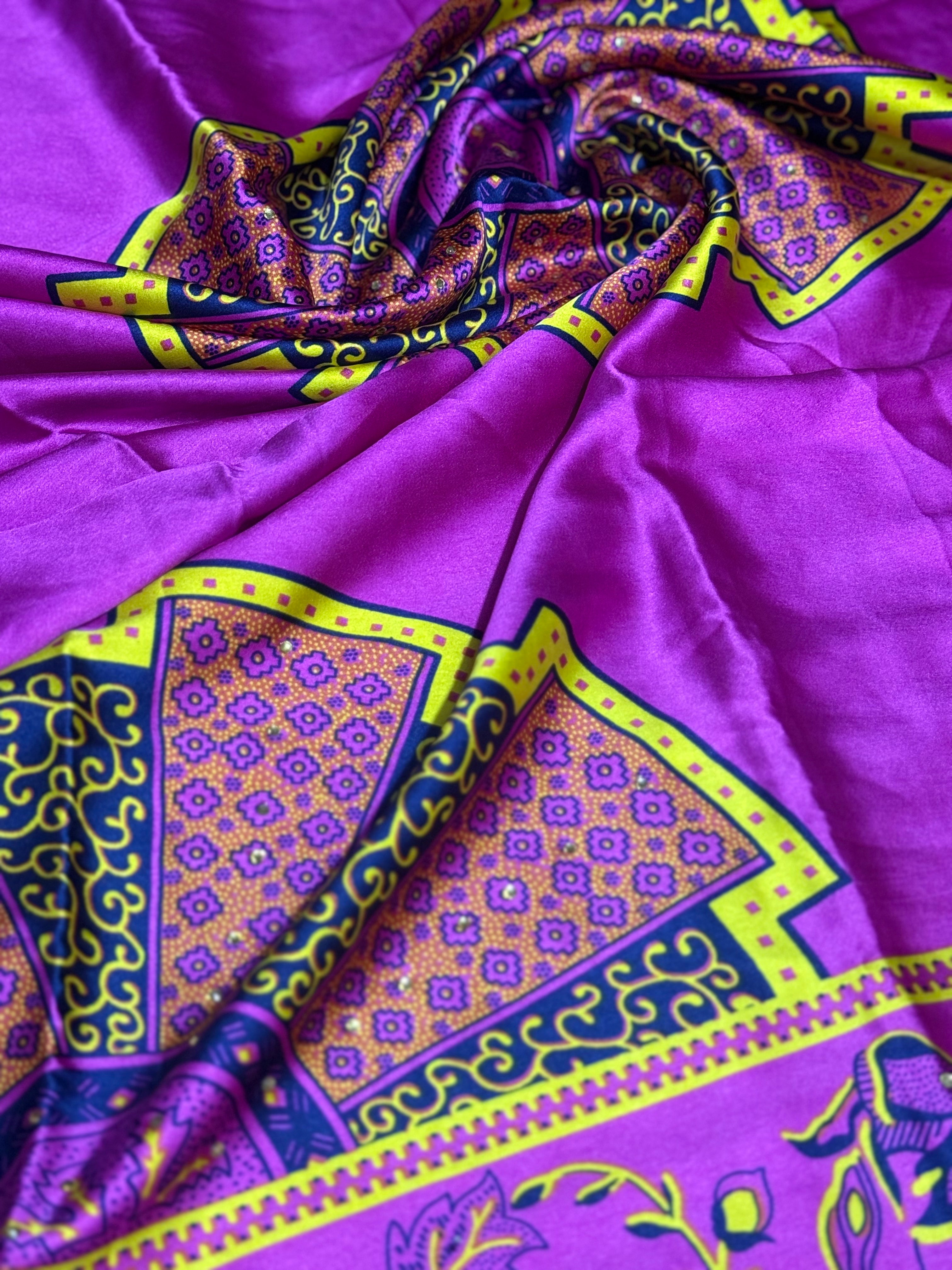 Silk & Chiffon Bundle – 4 Silk + 2 Yards Chiffon