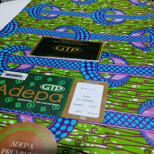 Adepa and GTP branded products on a colorful fabric background