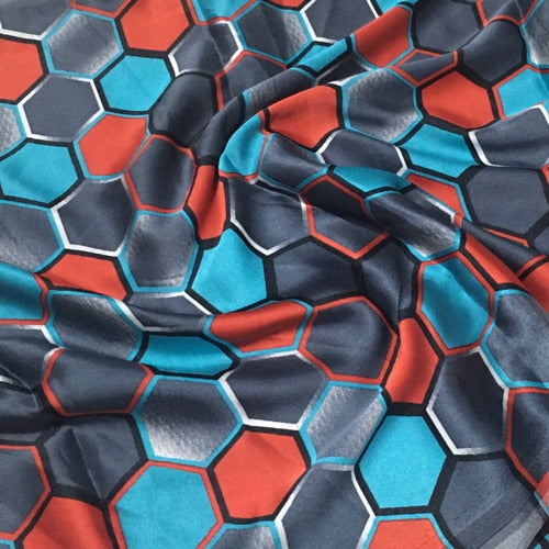 Premium Printed Silk & Chiffon Fabrics Set