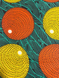 Kandi Gold Ankara Fabric | High Quality Cotton Print sold by the yard